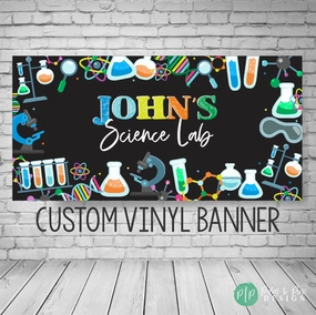 Science Birthday Banner