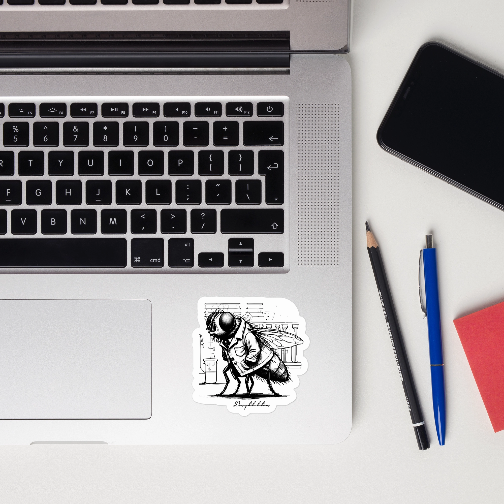 Scientist Fruit Fly (Drosophila labicus) | Stickers