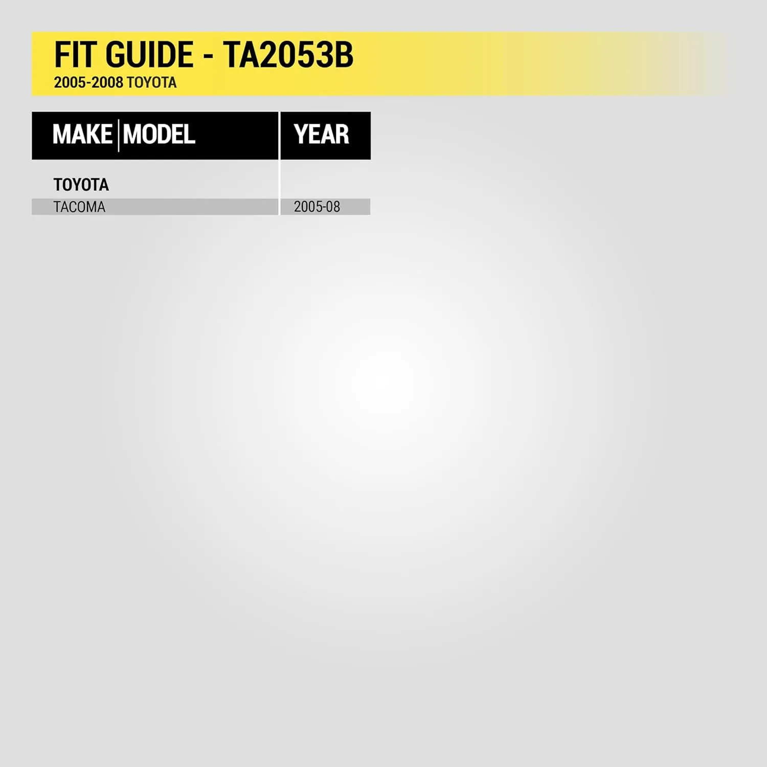 Scosche TA2053B Double DIN Radio Install Dash Kit Compatible with Select 2005-2008 Toyota Tacoma - Aftermarket Car Stereo Installation Kit - See Fit Guide in Images to Verify Vehicle Compatibility