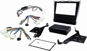 SCOSCHE NN1686SWCB Double DIN or Single DIN with Pocket Complete Radio Installation Kit for 2013-16 Nissan Pathfinder with OEM Navigation and Auto Climate Control - Retains Steering Wheel Controls