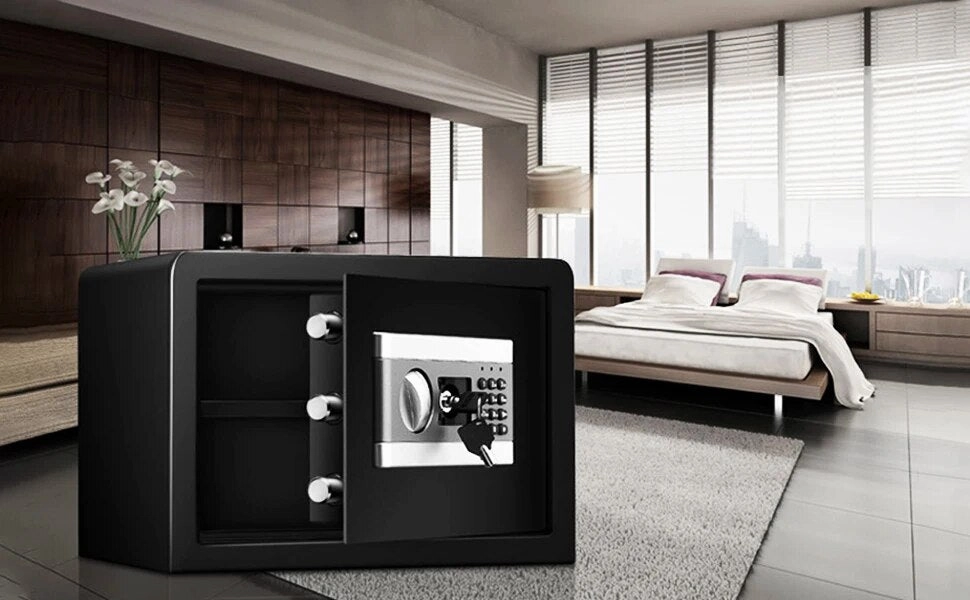 Security Safe Box Electric Digital Security Cash Jewelry File  Storage Box Home Hotel Lock Keypad Safe Box 0.8/1/1.53 Cub