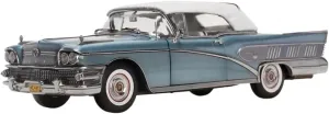 Simulation Car Model 1:18 for Buick Platinum Version Series 1958 Simulation Car Model Ornaments Commemorative Mini Vehicles Toys