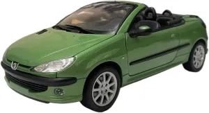 Simulation Car Model 1：18 for Peugeot 206 CC 1999 Convertible Simulation Alloy Sports Car Model Display Custom Souvenir Mini Vehicles Toys