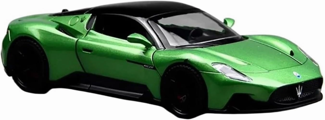 Simulation Car Model 1:24 for Maserati Mc20 Sports Car Simulation Alloy Model Home Decoration Metal Ornaments Mini Vehicles Toys(White)