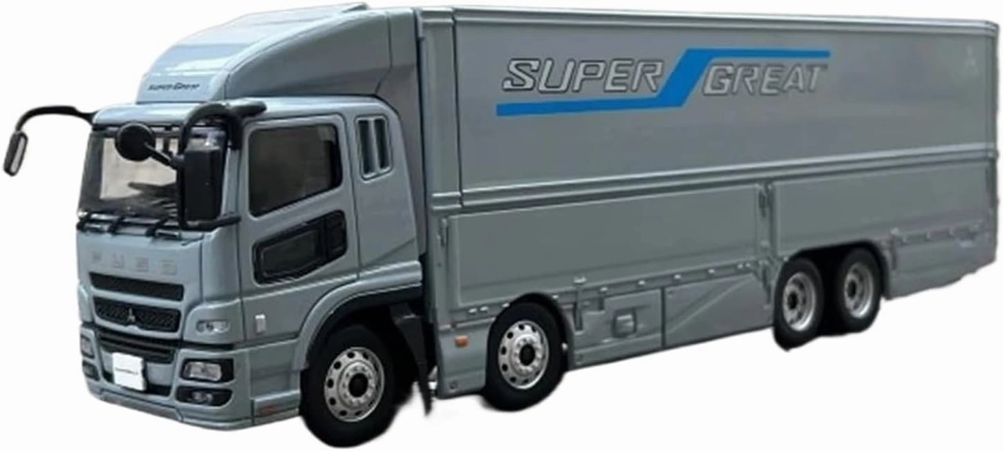 Simulation Car Model 1:43 for Mitsubishi Fuso Container Truck Simulation Alloy Car Model Collection Display Decoration Mini Vehicles Toys(Black)