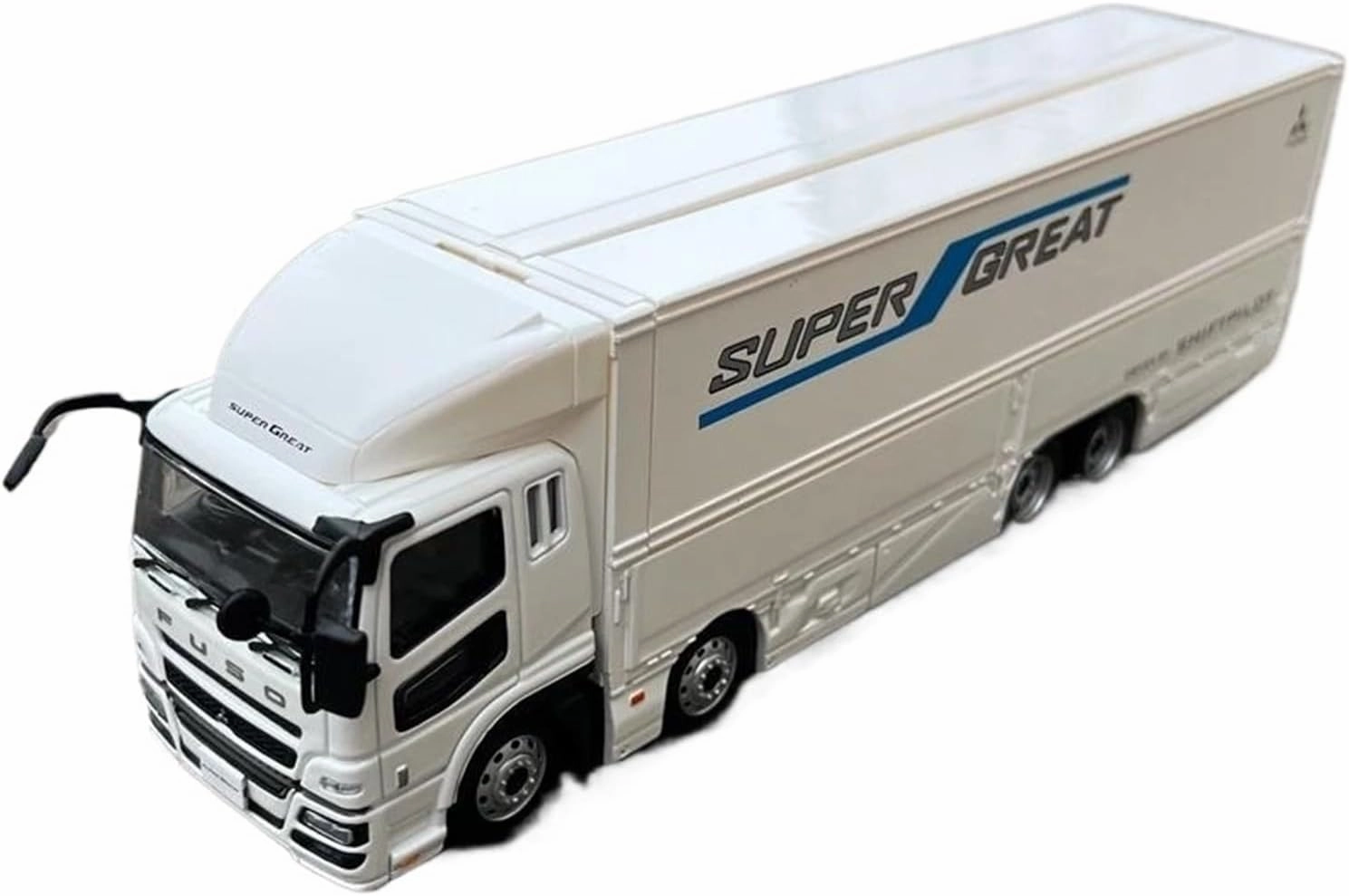 Simulation Car Model 1:43 for Mitsubishi Fuso Container Truck Simulation Alloy Car Model Collection Display Decoration Mini Vehicles Toys(Black)