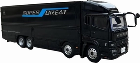 Simulation Car Model 1:43 for Mitsubishi Fuso Container Truck Simulation Alloy Car Model Collection Display Decoration Mini Vehicles Toys(Black)