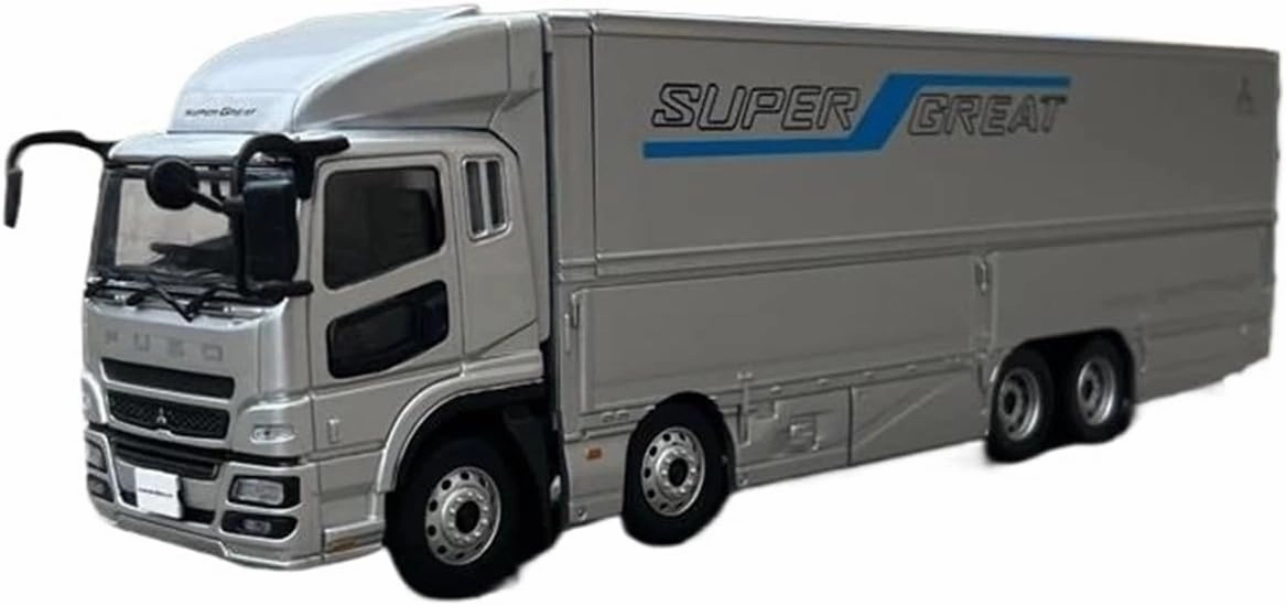 Simulation Car Model 1:43 for Mitsubishi Fuso Container Truck Simulation Alloy Car Model Collection Display Decoration Mini Vehicles Toys(Black)
