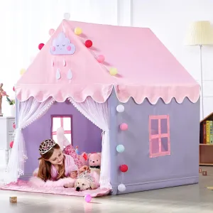SISTICKER Kids Play Tents for Girls Large Pink Playhouse for Kids Indoor and Outdoor Princess Tent for Kids Toddler Tent Children Play House