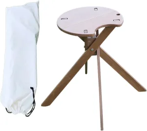 Small Folding Table - Portable Foldable Lightweight Table | Round Portable Picnic Table | Foldable Picnic Table, Small Outdoor Folding Table, Portable Camp Table for Party, Hiking