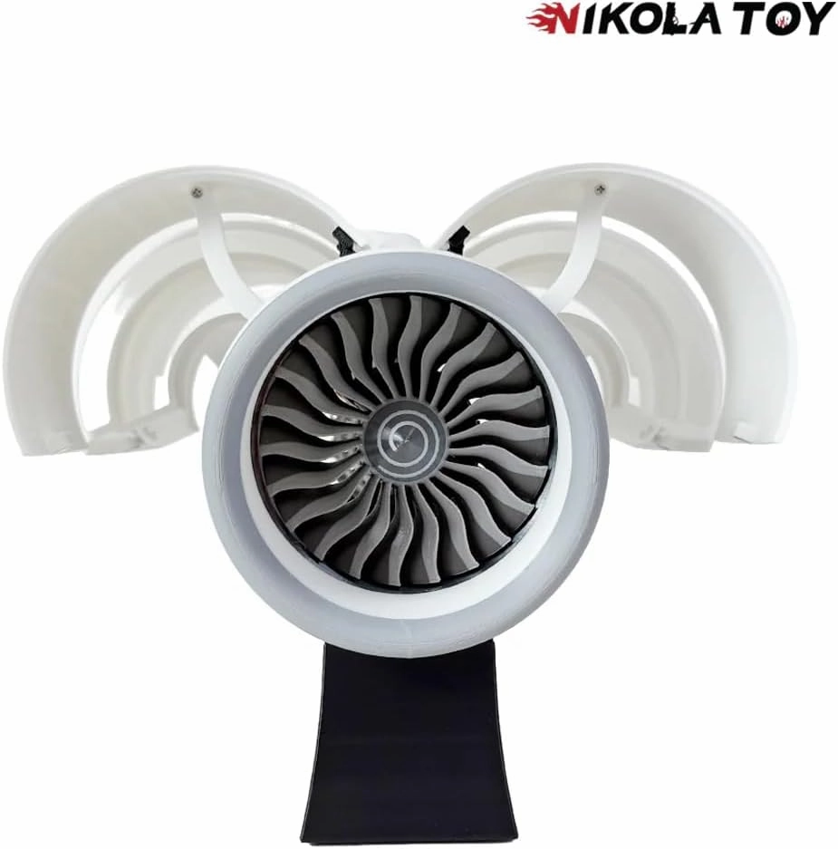 Small Size RR Trent 900 Turbofan Engine Model, High-Detail Model for Enthusiasts, Multifunctional STEM Kit for Creative Projects and Exploration (T900 Small Size) (Small Size)