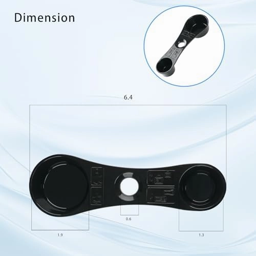 Smart Coffee Scoop Spoon for Ninja - Perfectly Measured Coffee Every Time - Compatible with CF090 CF091 CF092 CF097 Cuisinart Mr. Coffee Keurig K-Cup - Double Sided Measuring Scoop Spoon (2 Pcs)
