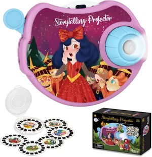 SMILESSKIDDO Storytelling Projector for Kids - Kids Projector Story Book, Bedtime Stories, 6 (Fairy Tale) Discs with Clear Projection, Educational Gift Story Toys for 3 4 5 6 Year Old Boys & Girls