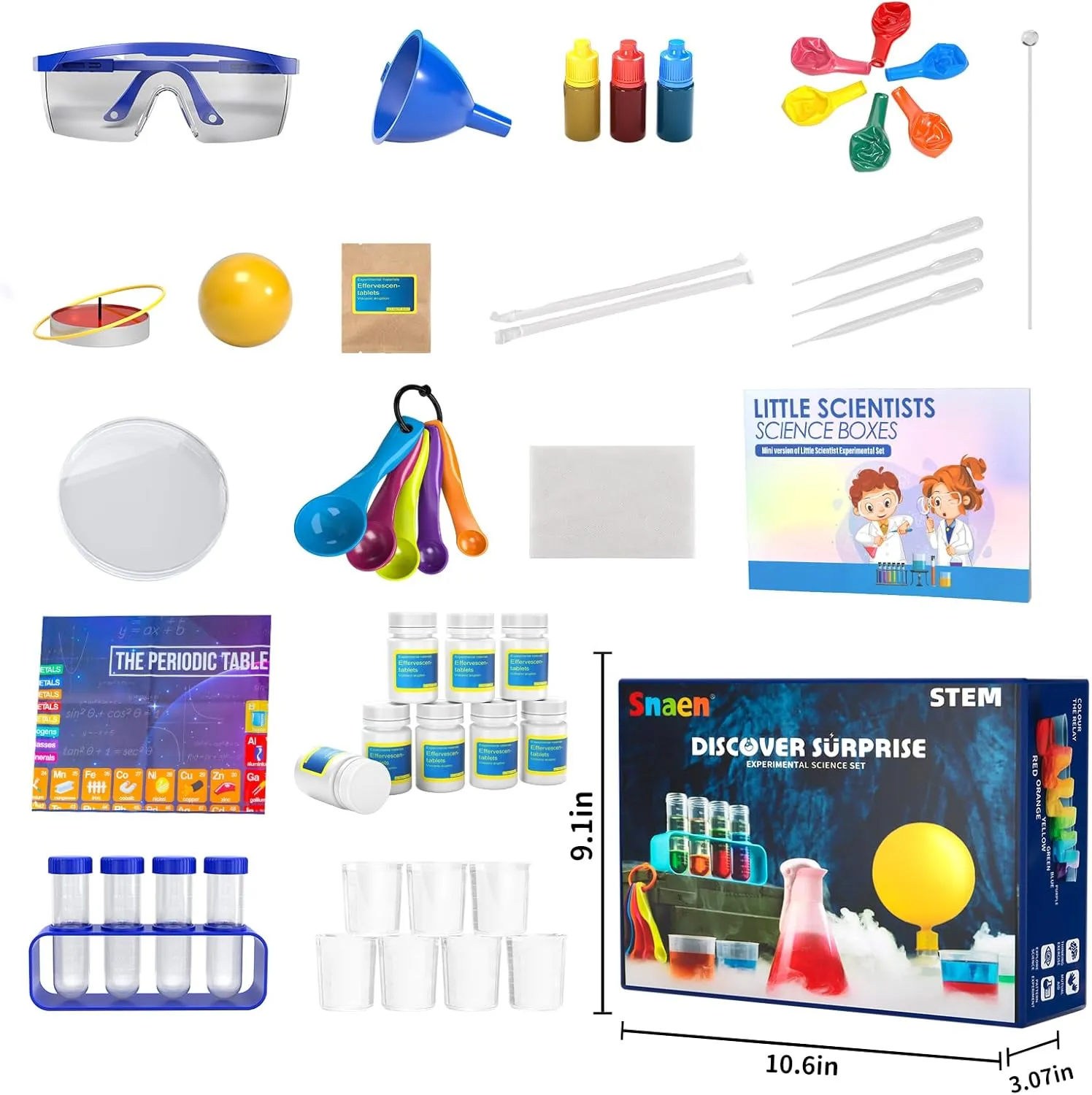 SNAEN 220  Lab Experiments Science Kits for Kids, STEM Educational Learning Scientific Tools,Birthday Gifts and Toys for 3 4 5 6 7 8 9 10 11 12 Years Old Boys Girls Kids