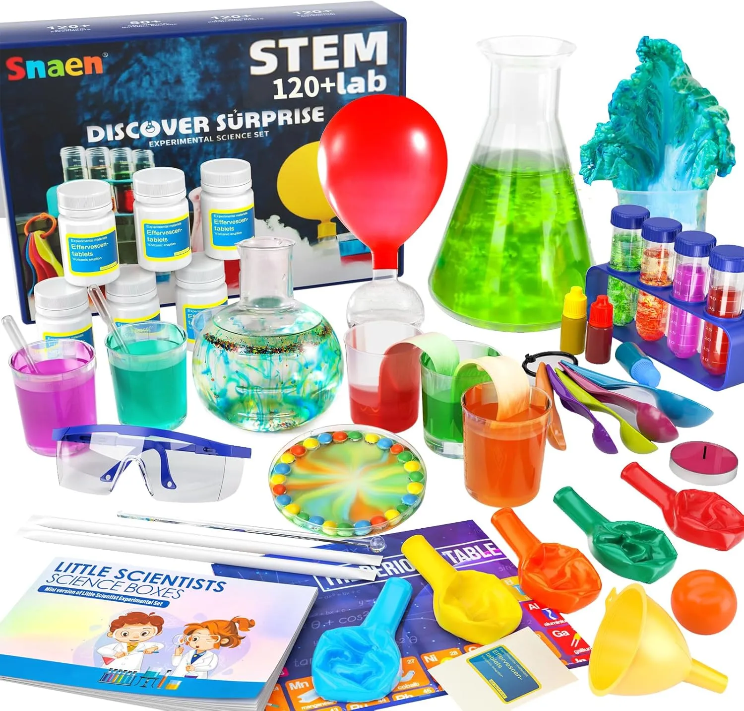 SNAEN 220  Lab Experiments Science Kits for Kids, STEM Educational Learning Scientific Tools,Birthday Gifts and Toys for 3 4 5 6 7 8 9 10 11 12 Years Old Boys Girls Kids