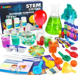 SNAEN 220  Lab Experiments Science Kits for Kids, STEM Educational Learning Scientific Tools,Birthday Gifts and Toys for 3 4 5 6 7 8 9 10 11 12 Years Old Boys Girls Kids