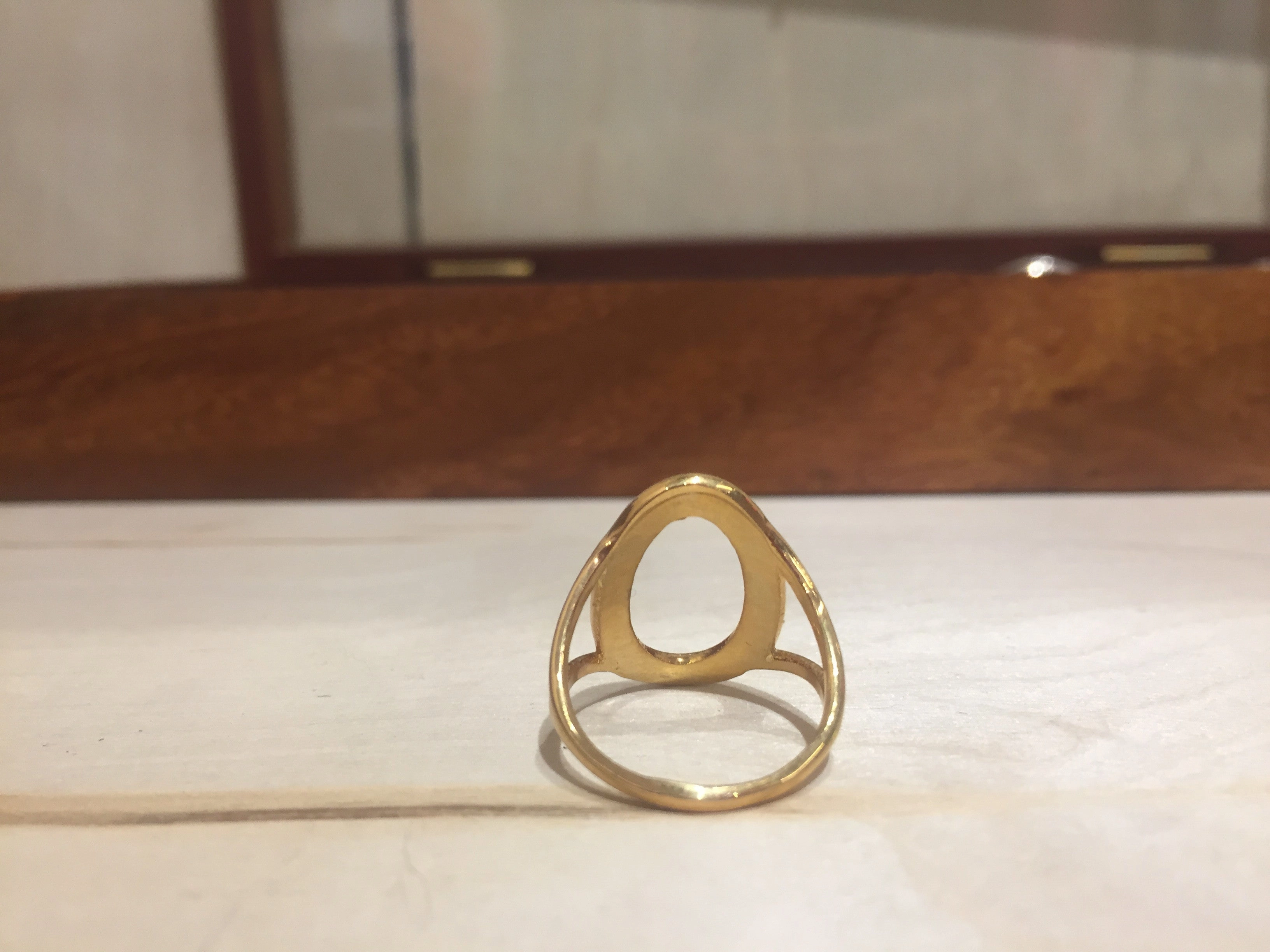 Snow line Ring Gold