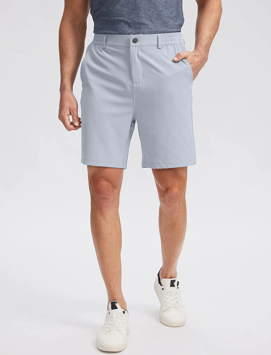 Soothfeel Men's Golf Shorts with 5 Pockets 7 Inch Stretch Lightweight Quick Dry Hiking Casual Work Dress Shorts for Men