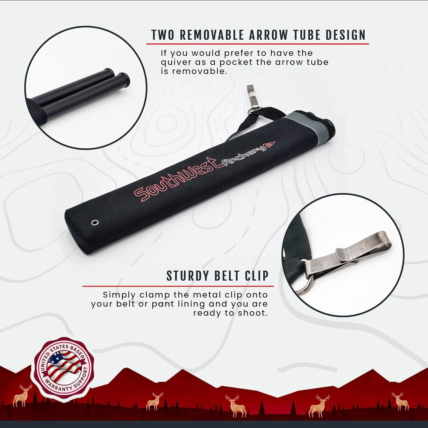 Southwest Archery Universal Takedown Recurve Bow Accessory Kit – Durable, Professional Archery Accessories - Complete Archery Set