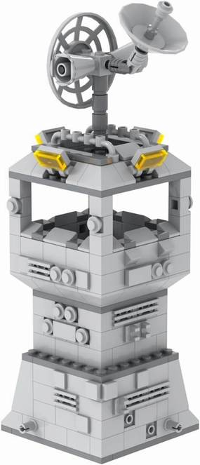 Space War Fortress Radar Building kit(317PCS).Great Gift Idea for Space War Enthusiasts.