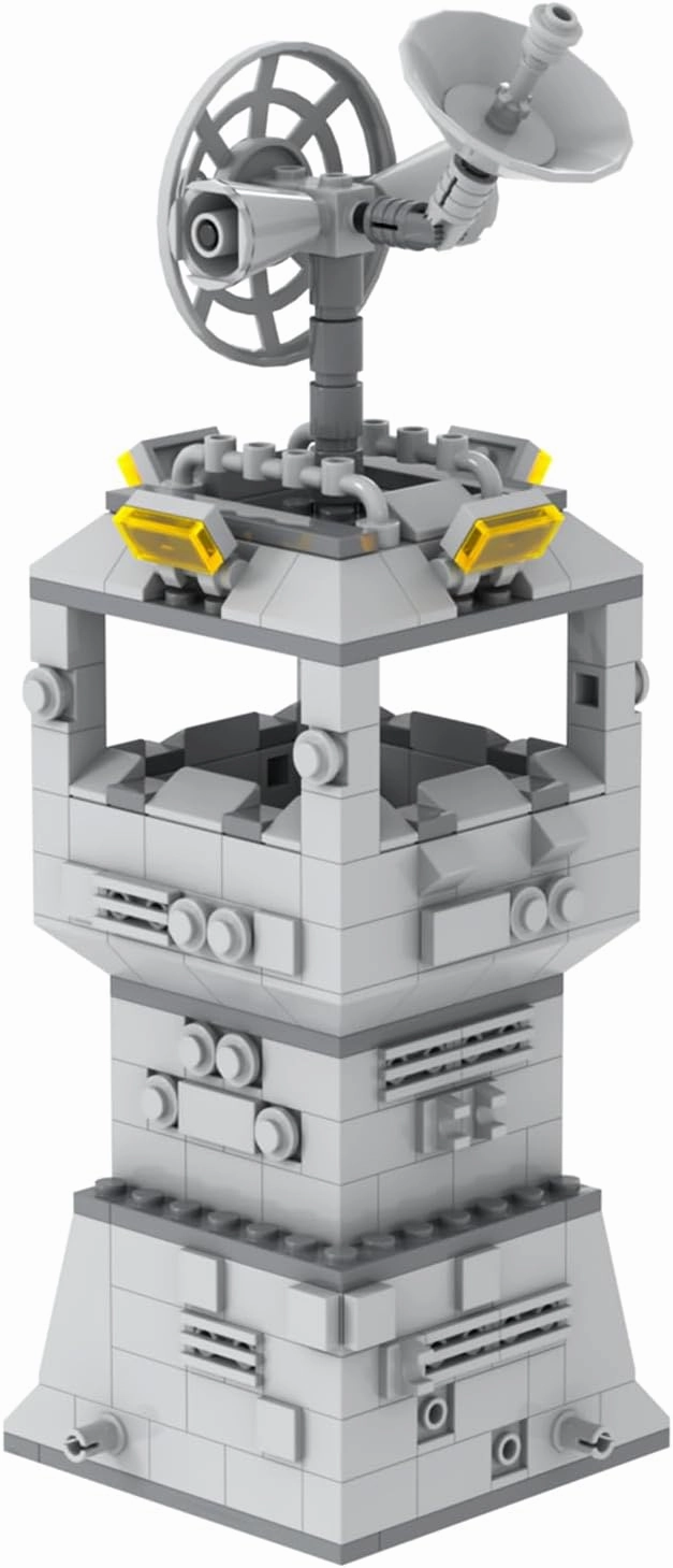 Space War Fortress Radar Building kit(317PCS).Great Gift Idea for Space War Enthusiasts.