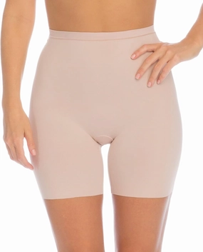 SPANX Assets Red Hot Label Mid-Thigh Primer Lightweight Slimming Shorts (Large, Champagne Nude)