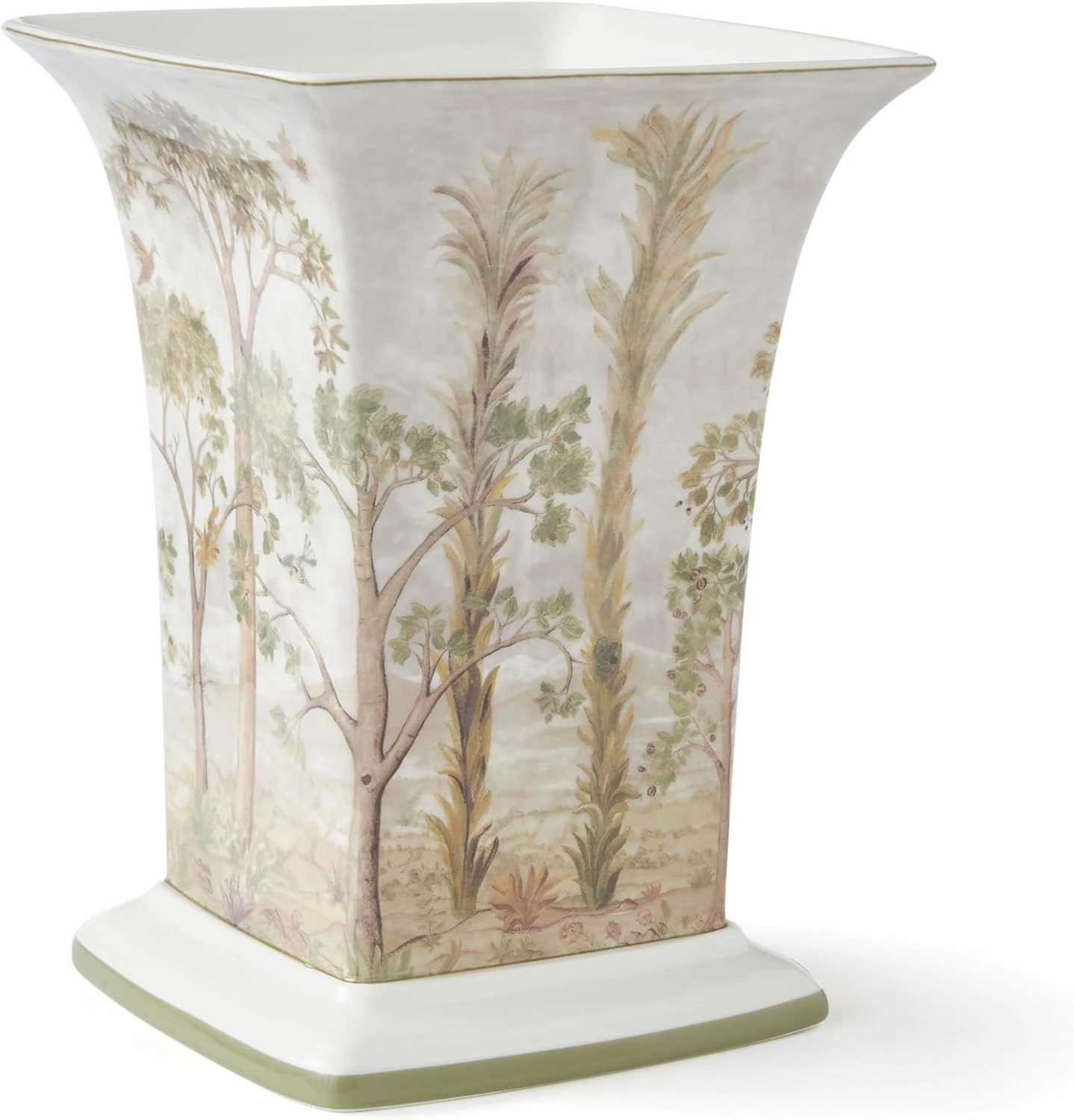 Spode Kit Kemp Tall Trees 8" Vase | Enchanted Forest Design | Porcelain | Dishwasher Safe | Elevate Your Home Decor | Displaying Fresh and Artificial Flowers | Ideal Gift for Nature-Inspired Spaces