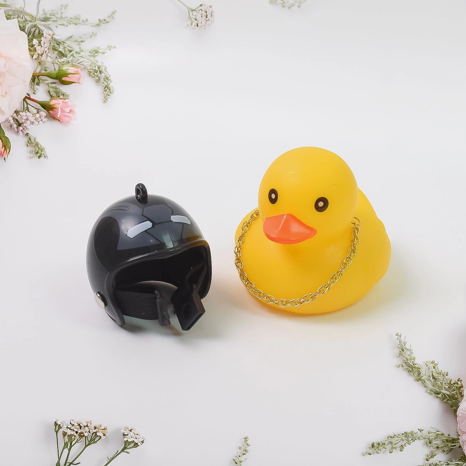 Spring Doll Dance Toy Duck Bicycle Bell with Propeller