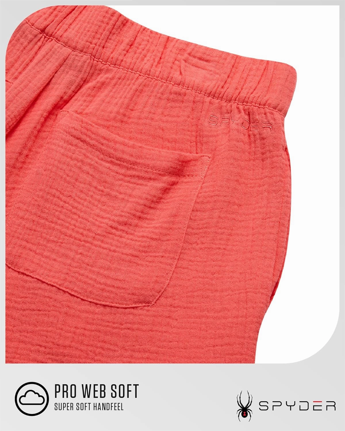 Spyder Womens Athletic Shorts - Lightweight Woven Pull On Workout Shorts for Women with Pockets for Gym and Casual Daily Wear