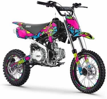 SR 125 Zany Blue Senge Graphics Complete Kit with Rider I.D. Compatible with SSR
