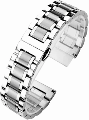 Stainless Steel Band 20mm 22mm Bracelet Strap Butterfly Buckle Metal Replacement Band