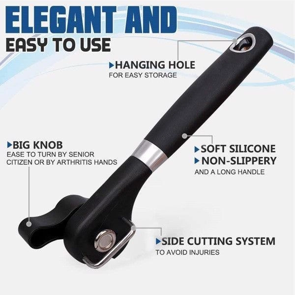 Stainless Steel Safe Cut Can Opener Smooth Edge Can Opener