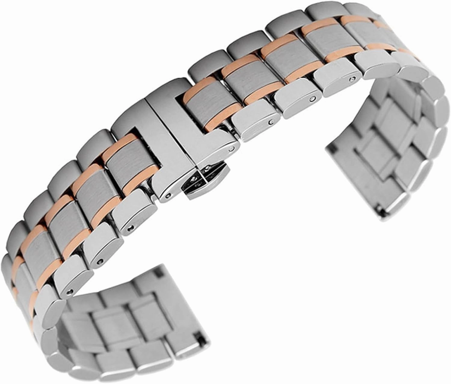 Stainless Steel Watch Band 18mm 22mm Replacement Wristband for Smart Watch Men's Women's Universal Watch Accessories