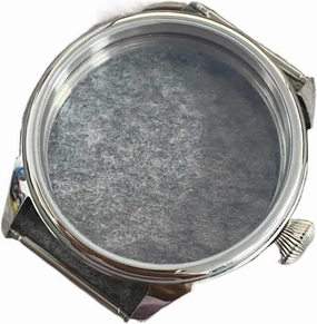 Stainless Watch Case compatible with ETA6497 compatible with Seagull ST36 Movement Polished 42MM Transparent Bottom Case Waterproof Ring Watch Accessories watch case