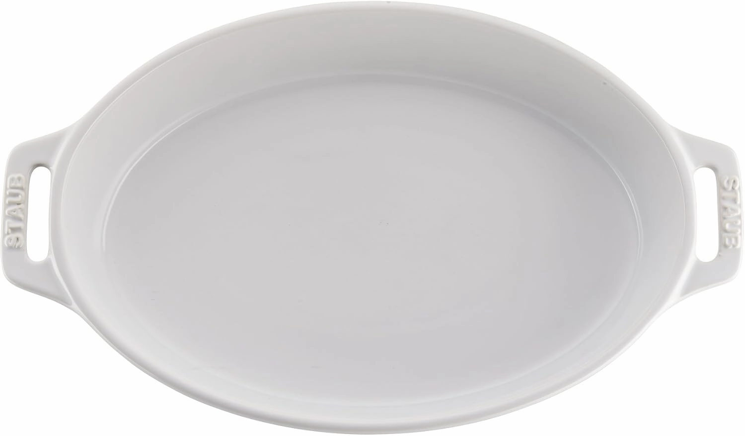 STAUB Ceramics Oval Baking Dish Set, 2-piece, White