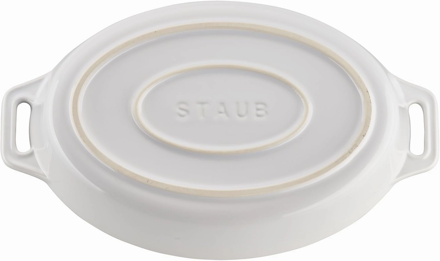 STAUB Ceramics Oval Baking Dish Set, 2-piece, White