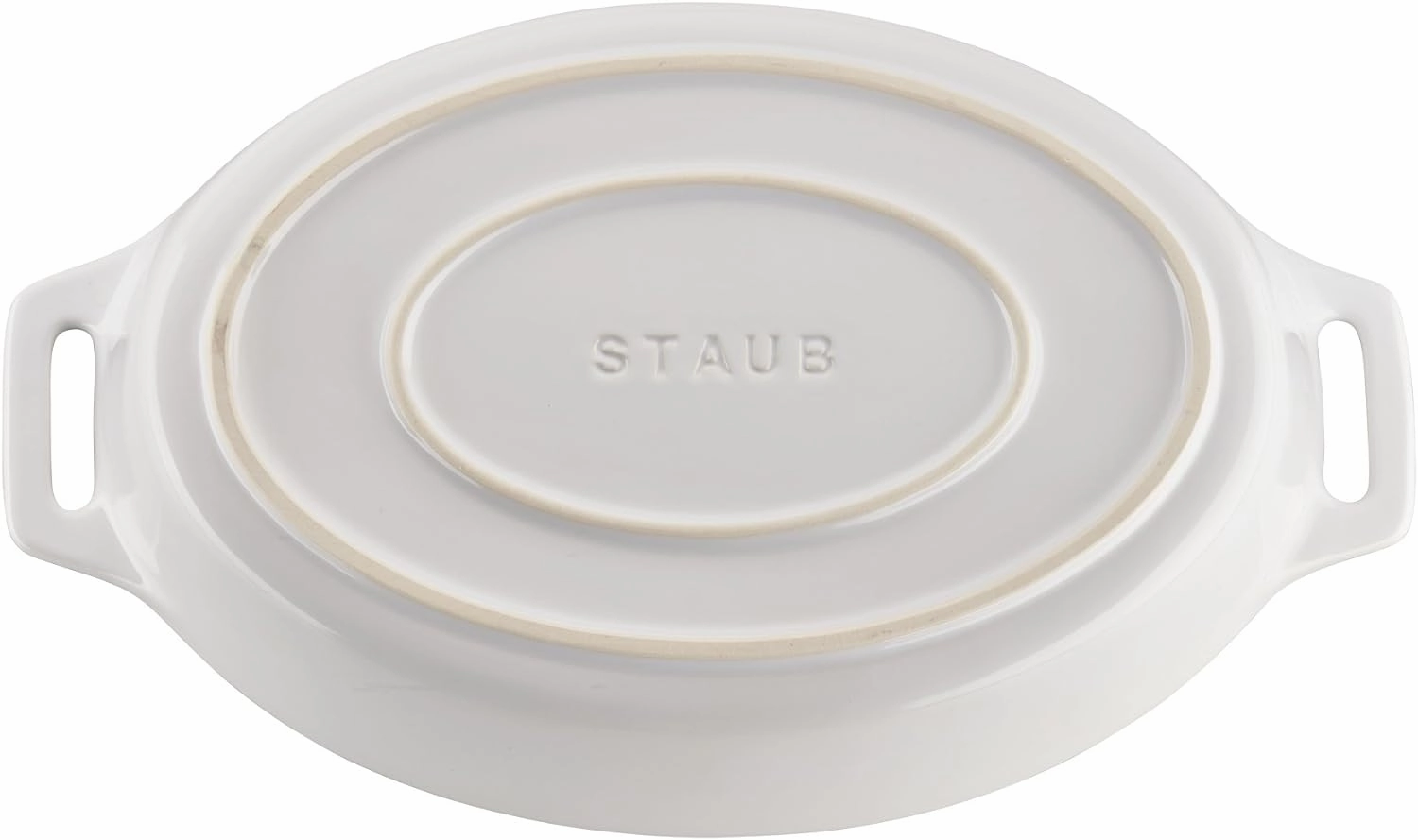 STAUB Ceramics Oval Baking Dish Set, 2-piece, White