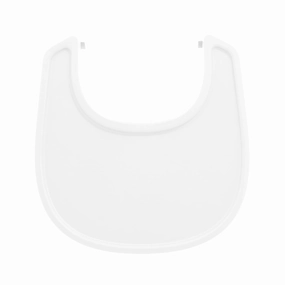 Stokke Tray for Nomi, White - Easily Mounts on Stokke Nomi Baby Set - Dishwasher-Safe, Food-Grade Plastic