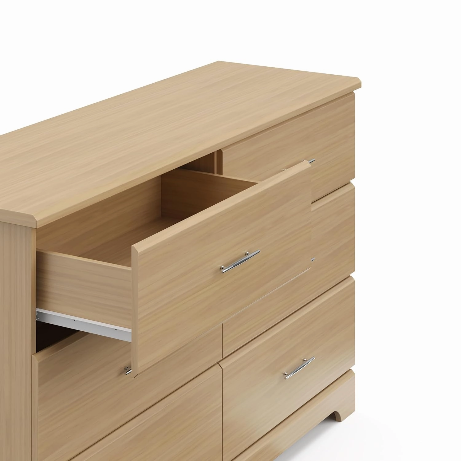 Storkcraft Brookside 6-Drawer Dresser (Driftwood) – GREENGUARD Gold Certified, Nursery & Kids Storage, Nursery Essentials, Kids Room Storage, Durable Bedroom Dresser
