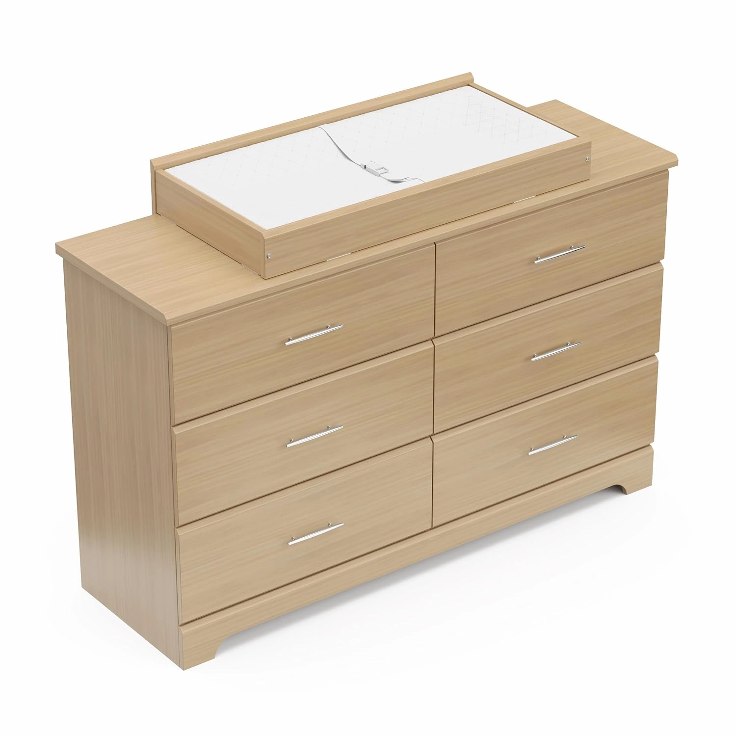 Storkcraft Brookside 6-Drawer Dresser (Driftwood) – GREENGUARD Gold Certified, Nursery & Kids Storage, Nursery Essentials, Kids Room Storage, Durable Bedroom Dresser
