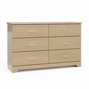 Storkcraft Brookside 6-Drawer Dresser (Driftwood) – GREENGUARD Gold Certified, Nursery & Kids Storage, Nursery Essentials, Kids Room Storage, Durable Bedroom Dresser