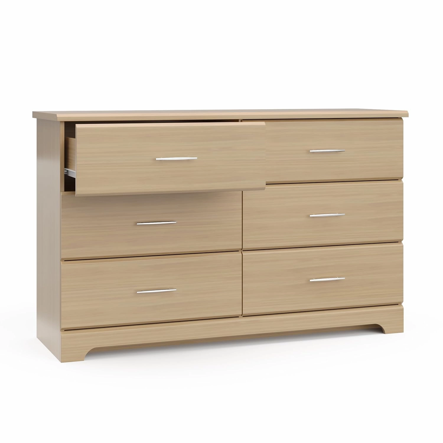 Storkcraft Brookside 6-Drawer Dresser (Driftwood) – GREENGUARD Gold Certified, Nursery & Kids Storage, Nursery Essentials, Kids Room Storage, Durable Bedroom Dresser