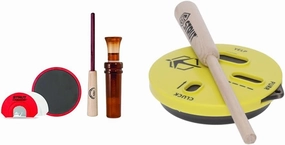 STRUT COMMANDER Duck Commander Sunrise Turkey Call Starter Kit and Hunters Specialties HS Strut Cookie Cutt'R Turkey Clucks Yelps Purrs Pot Call Combo