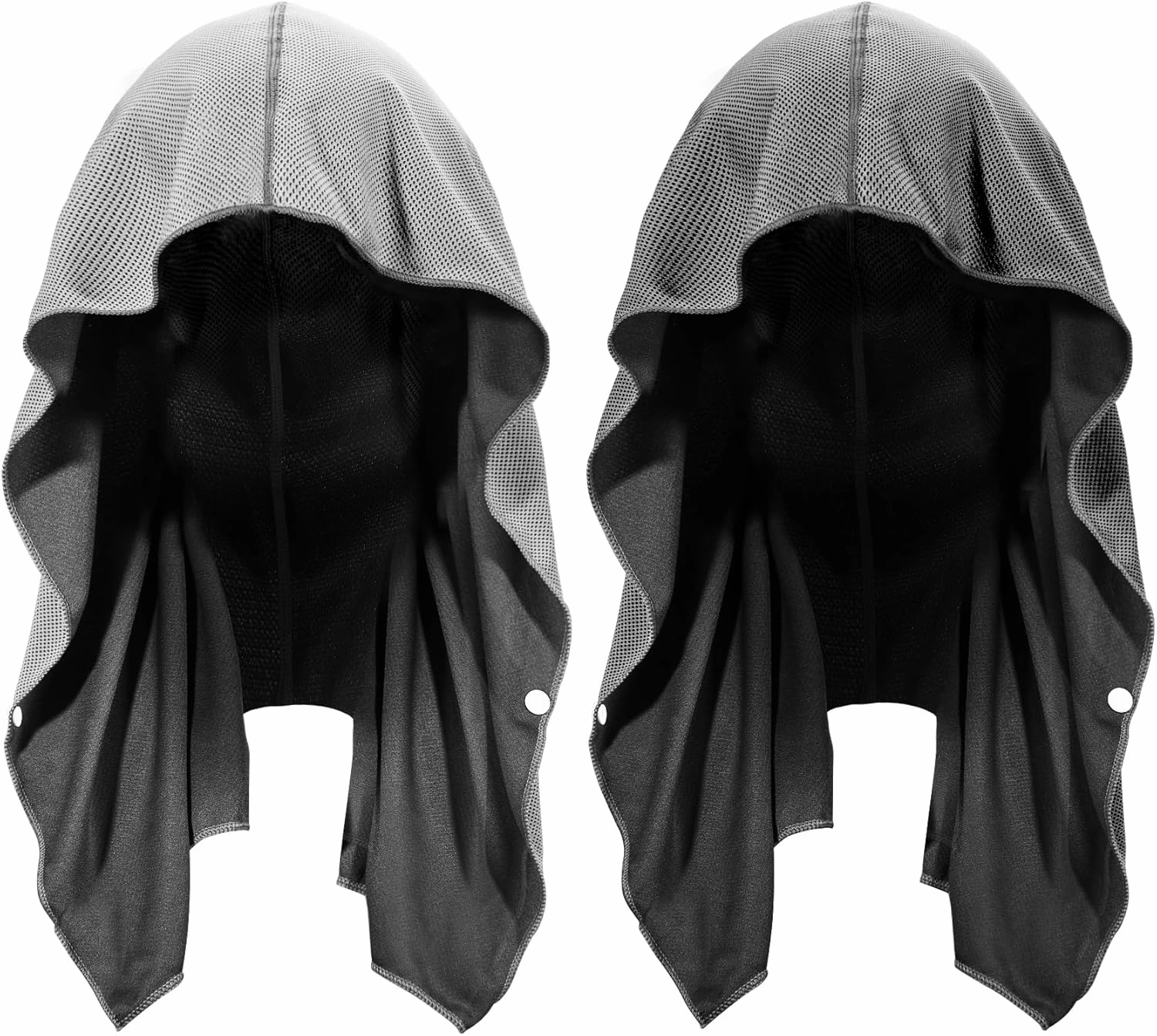 Sukeen Cooling Hoodie Towel, Cooling Towels for Neck and Face Quick Drying Absorbent, UV Protection Cooling Neck Wraps, Sport Workout Camping Cycling Cooling Towel
