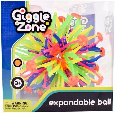 Sunny Days Entertainment Expandable Ball – Breathing Toy Sphere for Kids & Adults – Expands from 6.5’’ to 13"