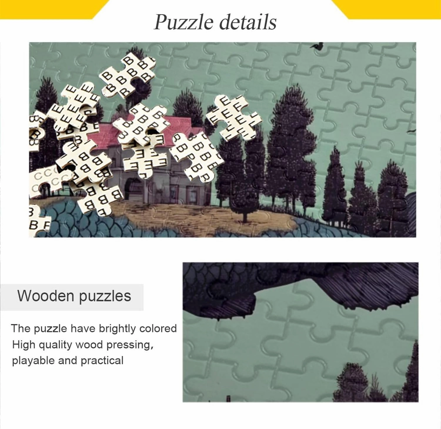 Surreal Fish House Jigsaw Puzzle 500 Piece, Educational Intellectual Decompression Puzzle Game Jigsaw Puzzle for Adult Active Thinking Party Entertainment, Family Games