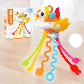Swan Rattle Teether Sensory Toy - Engaging Fun for Babies