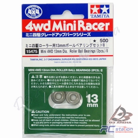 Tamiya #15475 - GP.475 JR Mini 4WD Roller Ball Bearings Set II - 13mm Diameter 2pcs [15475]