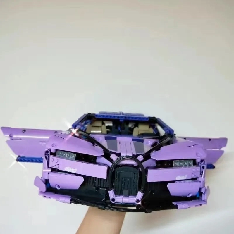 Tech MOC Bugatti Chiron Racing Sports Car MINI Bricks Toy