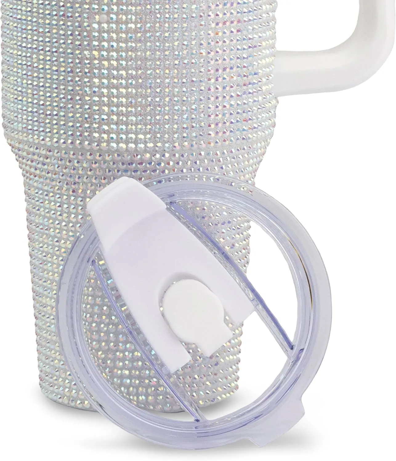 The Memory Company | Licensed NCAA 40oz White Bling Game Day Tumbler